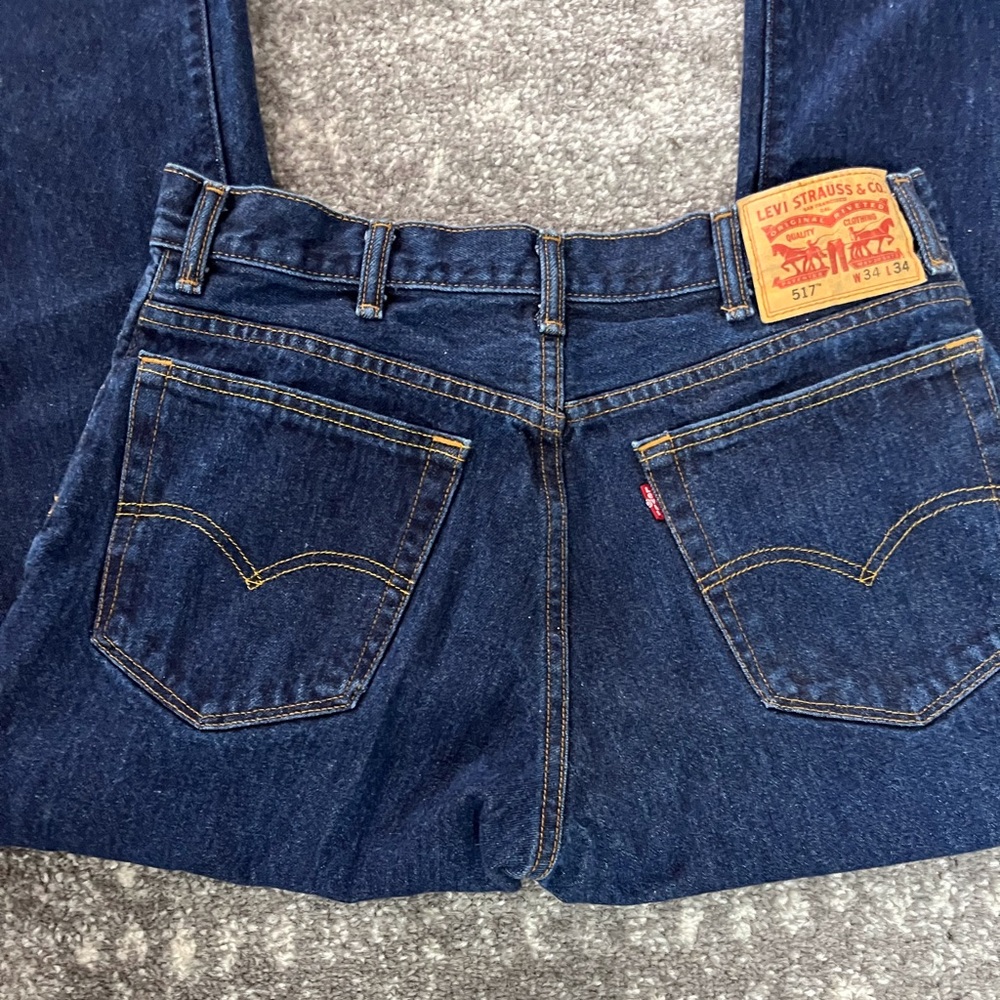 Mens Levi 517, NWOT, size 34x34 dark wash